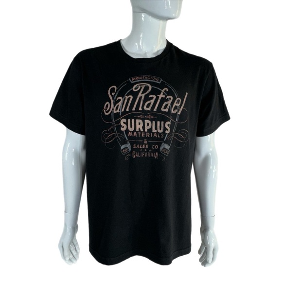 Old Navy Men’s San Rafael Surplus Materials Black Short Sleeve Tee - Picture 1 of 5